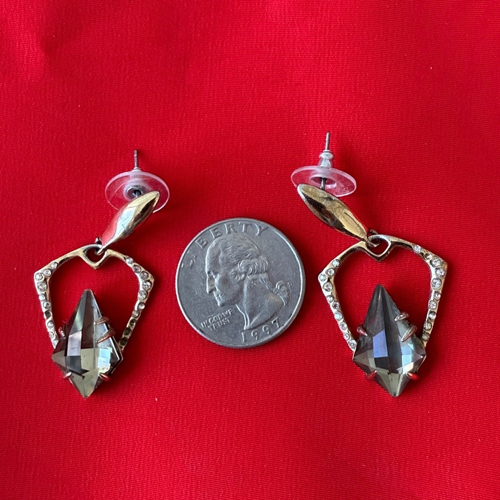 Alexis Bittar Earrings Miss Havisham collection earrings - missing a few stones - Picture 7 of 7